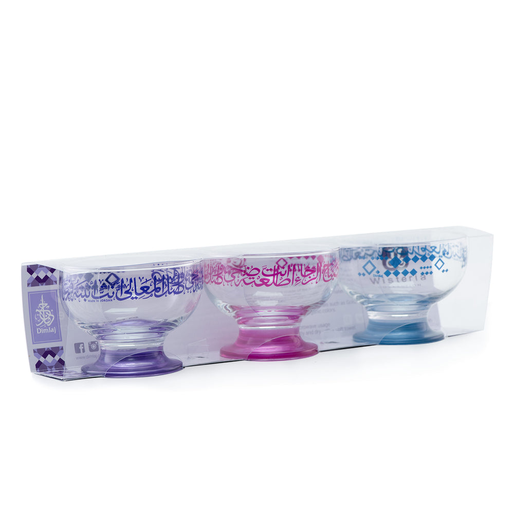 Wisteria Orchid 3 er Dessert Set , Schale(Organic Color)43516