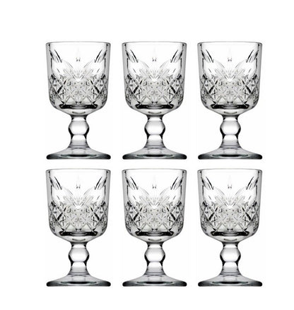 Pasabahce TIMELESS 51718  Mini-Gläser auf Fuß 60 ml 6er Schnapsgläser-Set