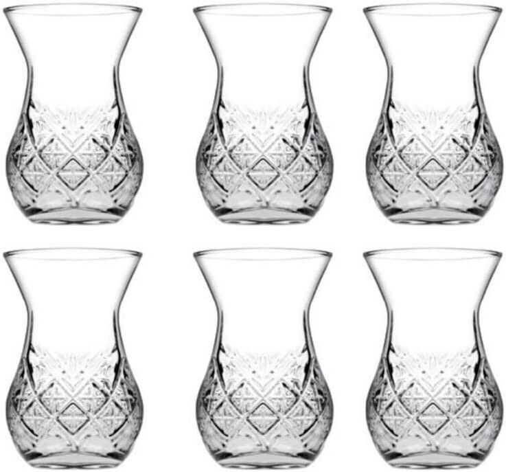 Pasabahce Timeless 42881 Teegläser Set, 6er Teeglas Teetasse 