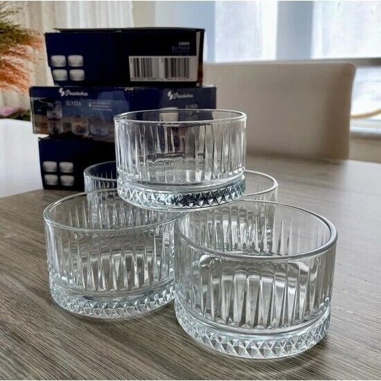 Snack schale Elysia 4 Glasschalen Knabenschüsseln Dessert schalen