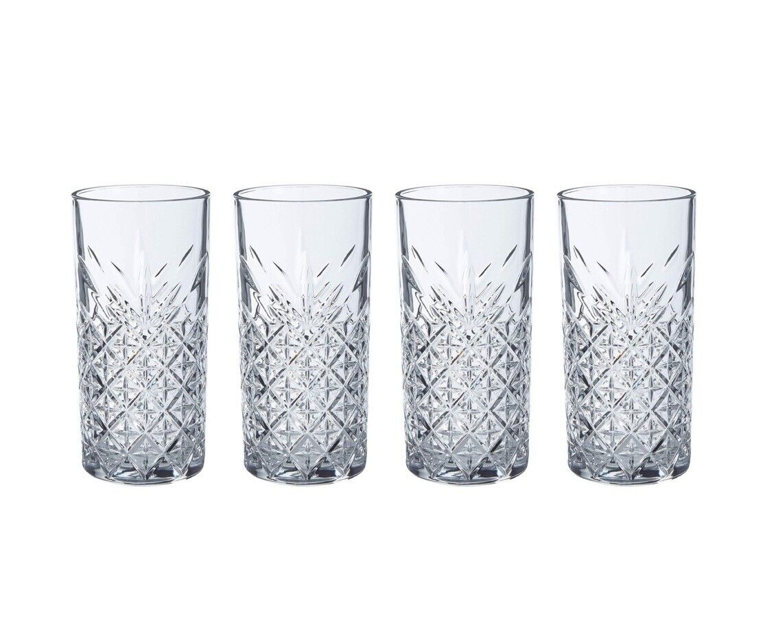 Pasabahce Timeless 420326 4er Set Longdrinkglas Trinkgläser 180 ml Wasserglas Saftglas